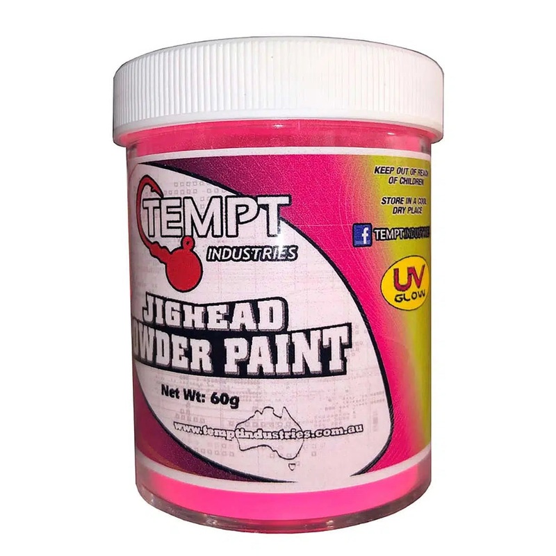 Tempt Jighead Powder Paint 60g Fluoro Pink