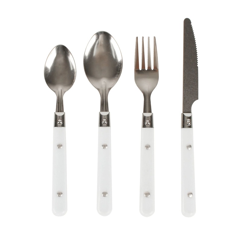 Wildtrak 24Pc Cutlery Set S/Steel WHITE
