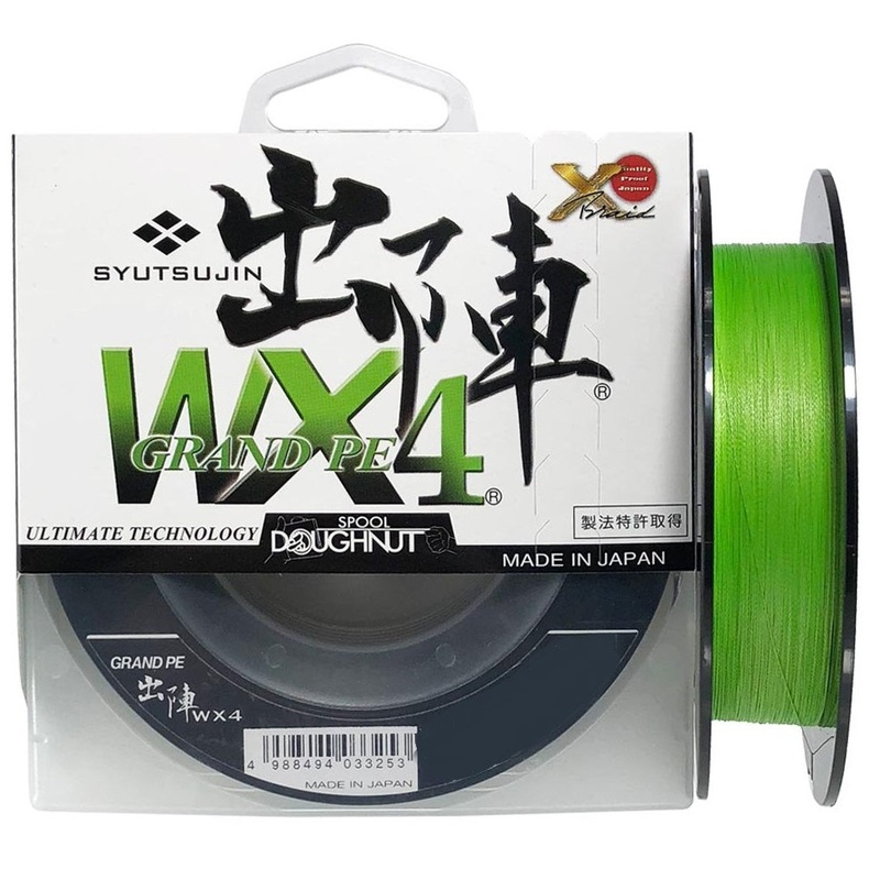 YGK Syutsujin Grand PE WX4 Braided Fishing Line Green 150m 4lb