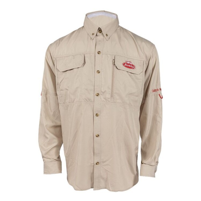 Berkley Vented Fishing Shirt Oatmeal 2XL
