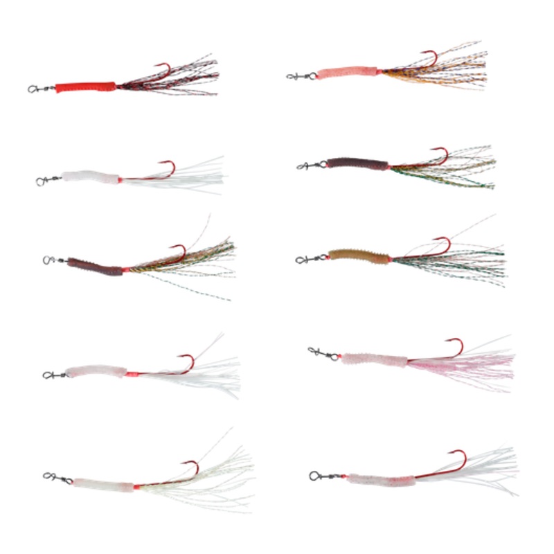 Vexed Bottom Worm Long Shank Assist 3-pack 1 Sticky Pipi