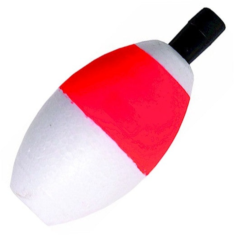 Billy Boy Bobber Oval Peg Floats 1.5″ Red/White