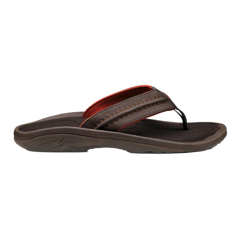OluKai Mens Hokua Sandals-Dark Java 8