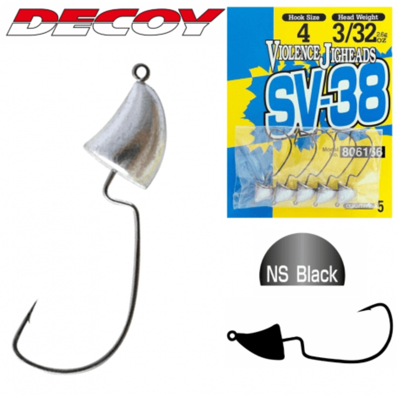 Tte plombe Texan  Decoy Violence Jighead SV-38 (sachet) #6 – 0.9g – 5 pcs