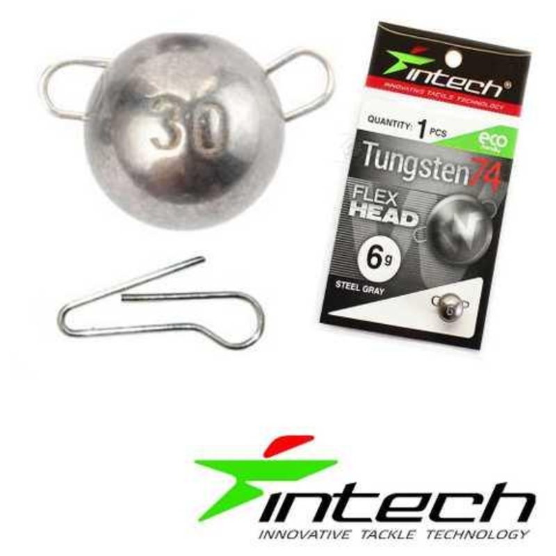 INTECH Tungsten 74 Steel Gray, agrafes amovible 0.5gr – 5pcs