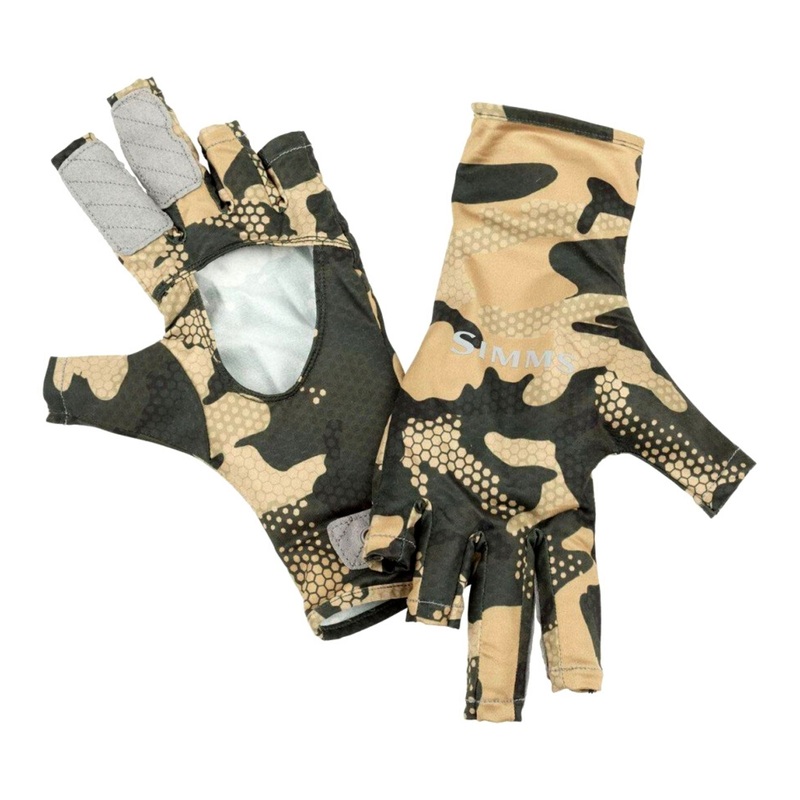 Simms Bugstopper Sunglove Flo Camo Timber S