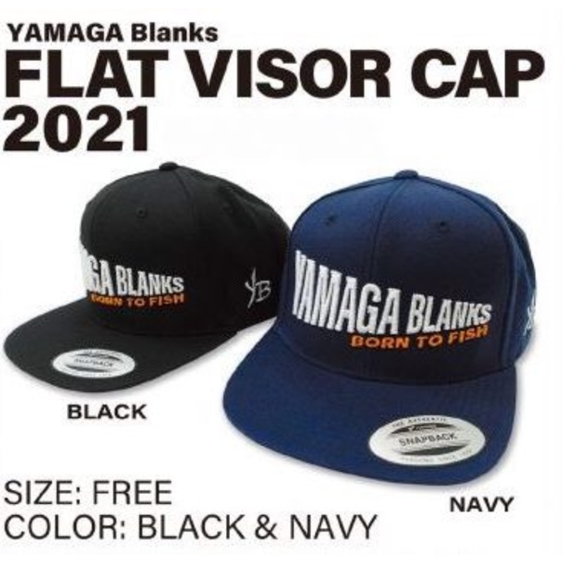 Yamaga Blanks 2021 Flat Visor snapback cap Black / White logo