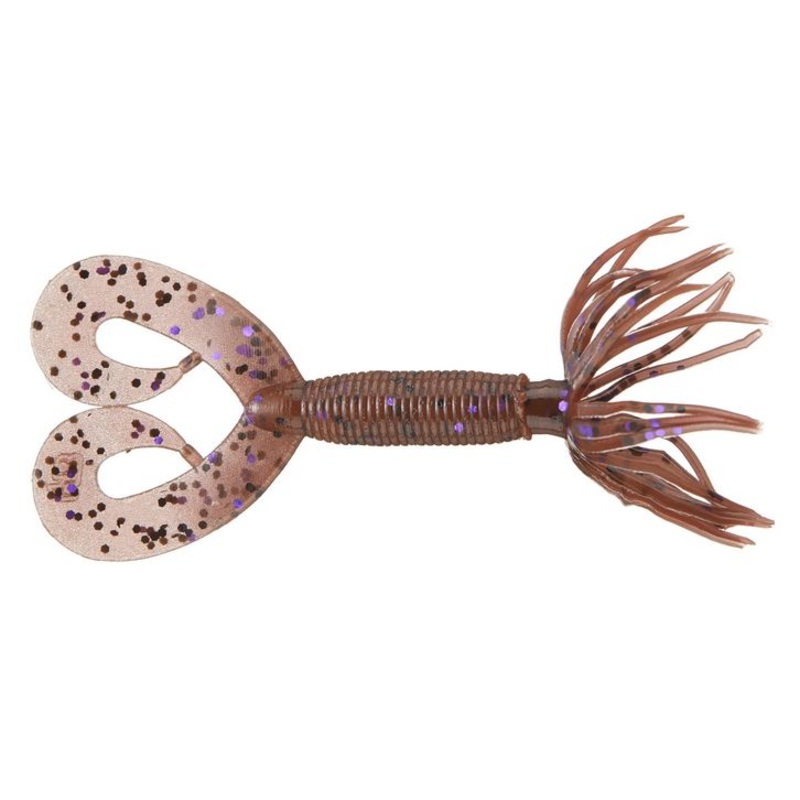 Yamamoto 2.5″ Double Tail Hula Grub Cinnamon Black Purple Flk