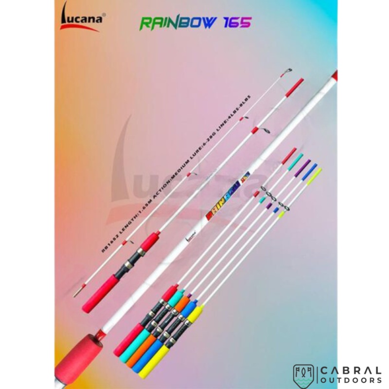 Lucana Rainbow 5.5ft Solid Spinning Rod 5.5ft