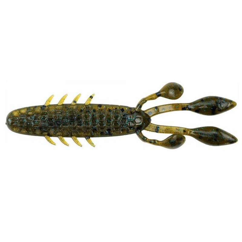 NetBait HexTek Eko Craw 3.5″ Green Pumpkin Blue
