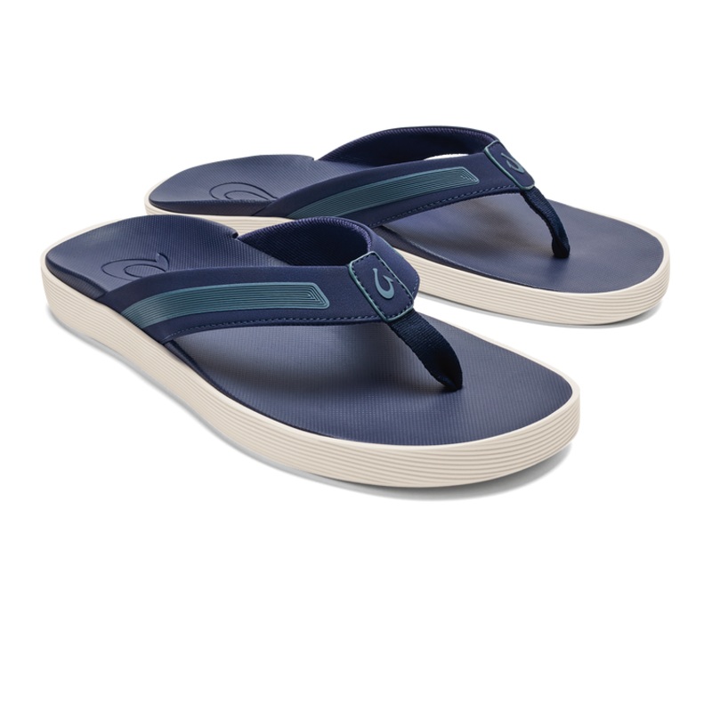 Olukai Leeward Men’s Water Ready Beach Sandals Navy 9