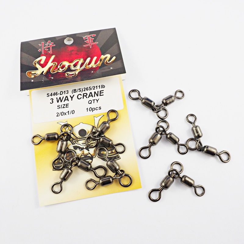 Shogun 3 Way Crane Swivels 10-pack 1/0x1