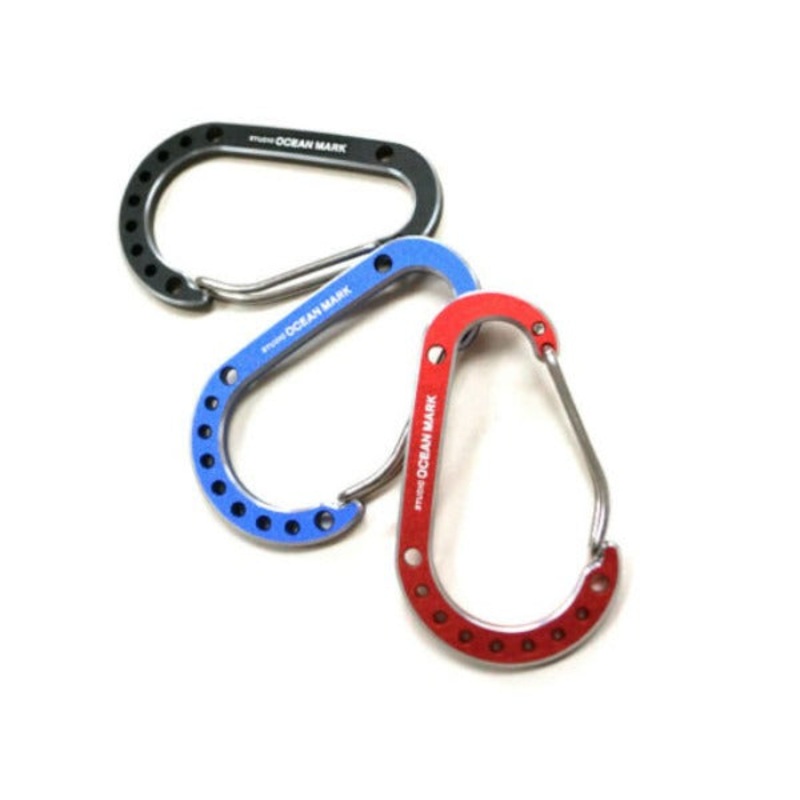 STUDIO OCEAN MARK Carabiner Ring KB02M Blue