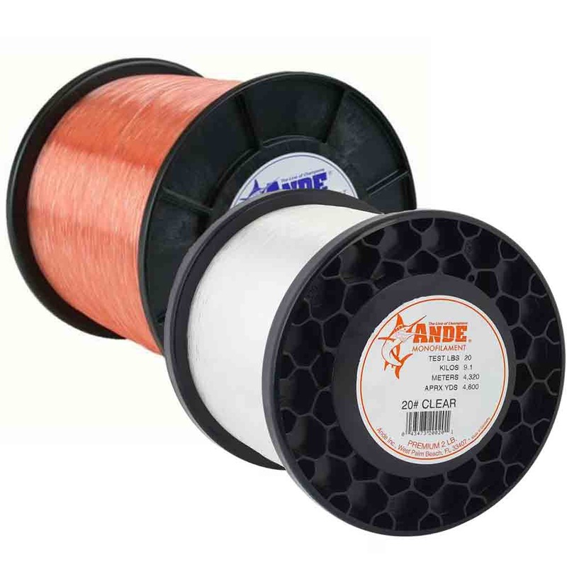 Ande 2lb Spool Premium Monofilament Line CLEAR 100LB
