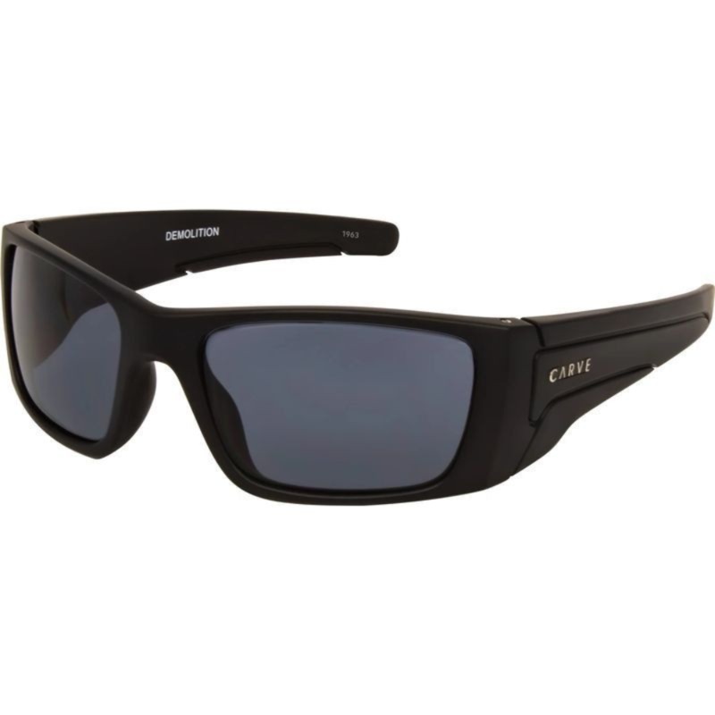 Carve Demolition Sunglasses Matte Black Frame / Grey Polarized Lens