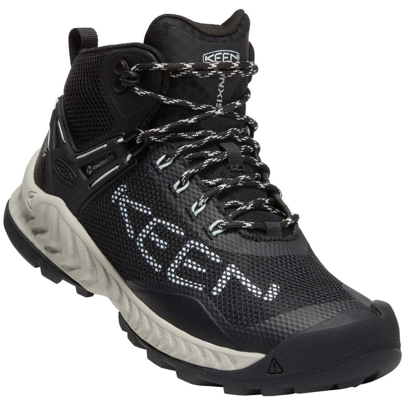 Keen Nxis Evo Mid WP Womens Black Blue Glass US6 Black Blue Glass