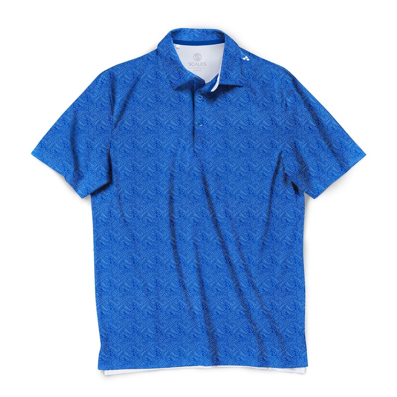 SCALES Simple Days Short Sleeve Polo Royal Small