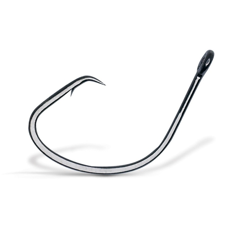 VMCHigh-Strength Circle Fishing Hooks  Ideal for Saltwater & Freshwater Anglers Black Nickel #1/0 Value