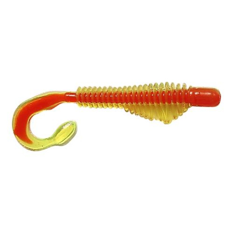 Authent X Moxie Curltail Swimbait 3″ Chartreuse/Orange
