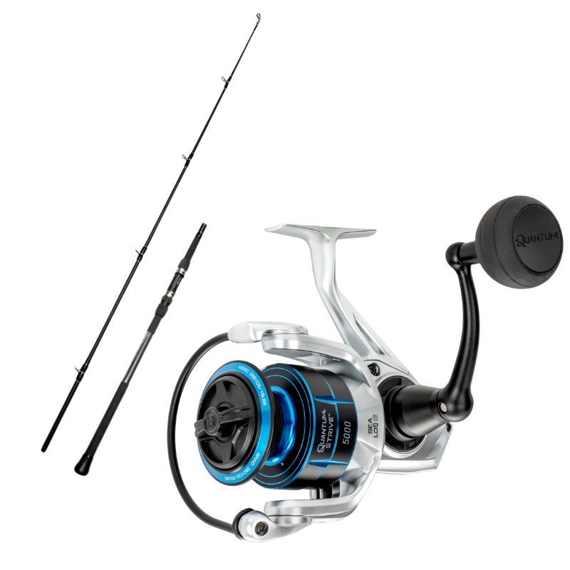 Quantum Strive 5000/Tsunami Trophy II Surf Rod 9’0 w/ 40lb Braid
