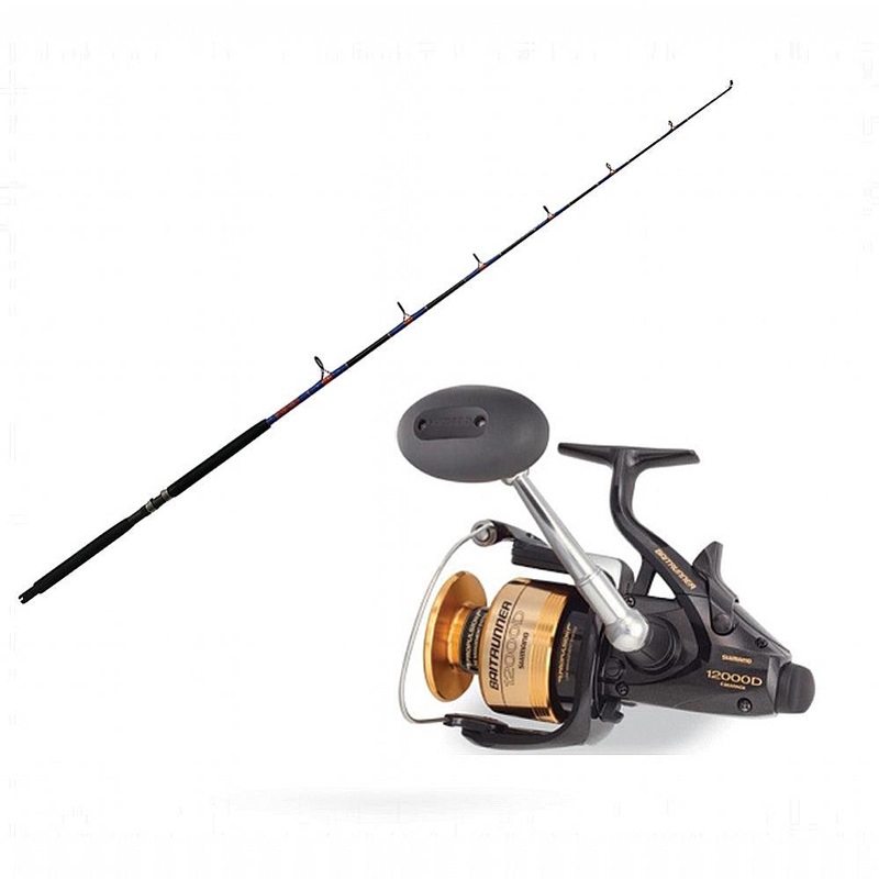 Shimano Baitrunner 12000D spinner Reel with STSP 15-50 6’6″ CHAOS Gold Combo
