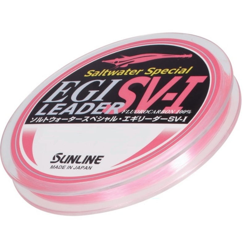 Sunline EGI Pink SV-1 Fluorocarbon Leader 30m 10lb