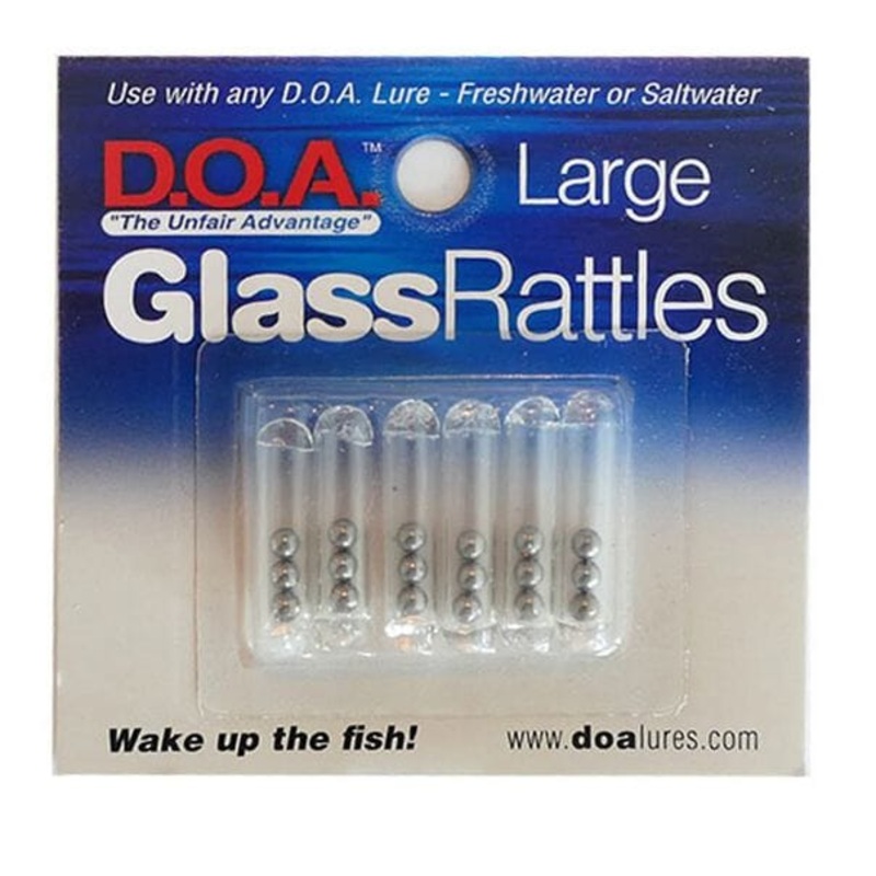 D.O.A Lures Glass Rattles 6pk Small