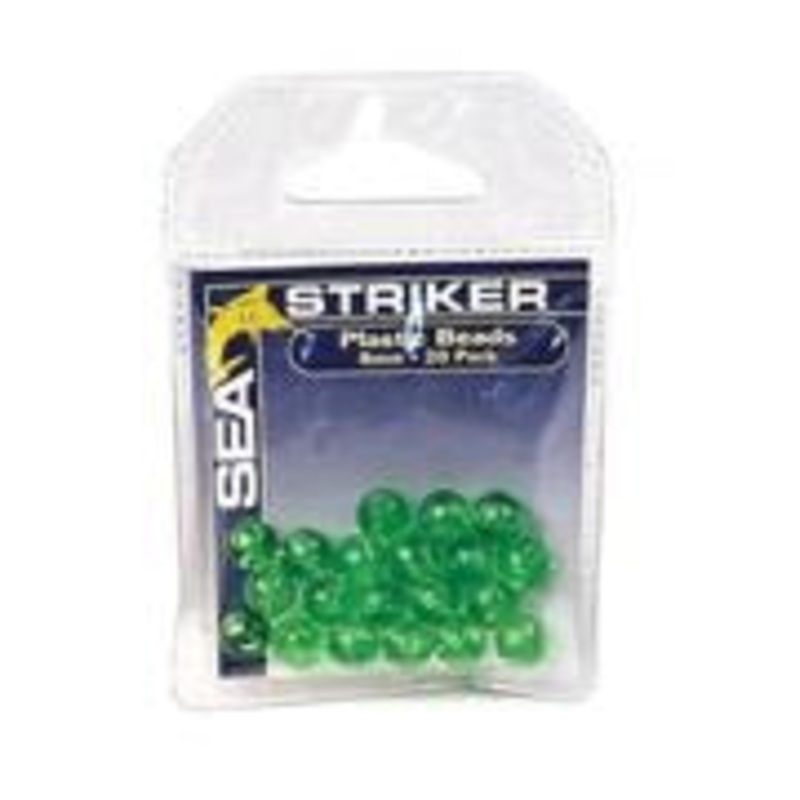 Sea Striker Plastic Beads 6mm 36pk Green 6mm