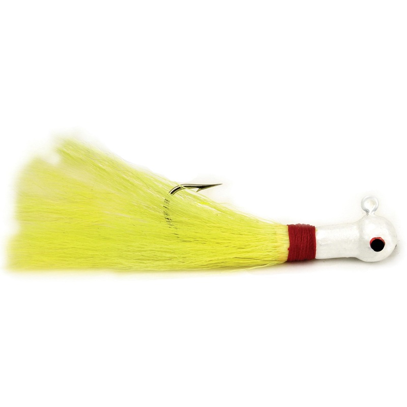 Sea Striker Popeye Bucktail 7/0 White/Chartreuse Size 1-1/2oz 1pk