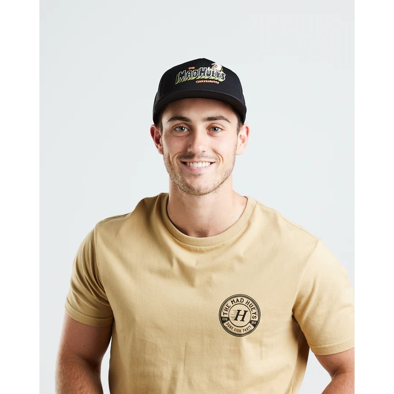 The Mad Hueys Cookedaburra III Foam Trucker Cap Hat Black