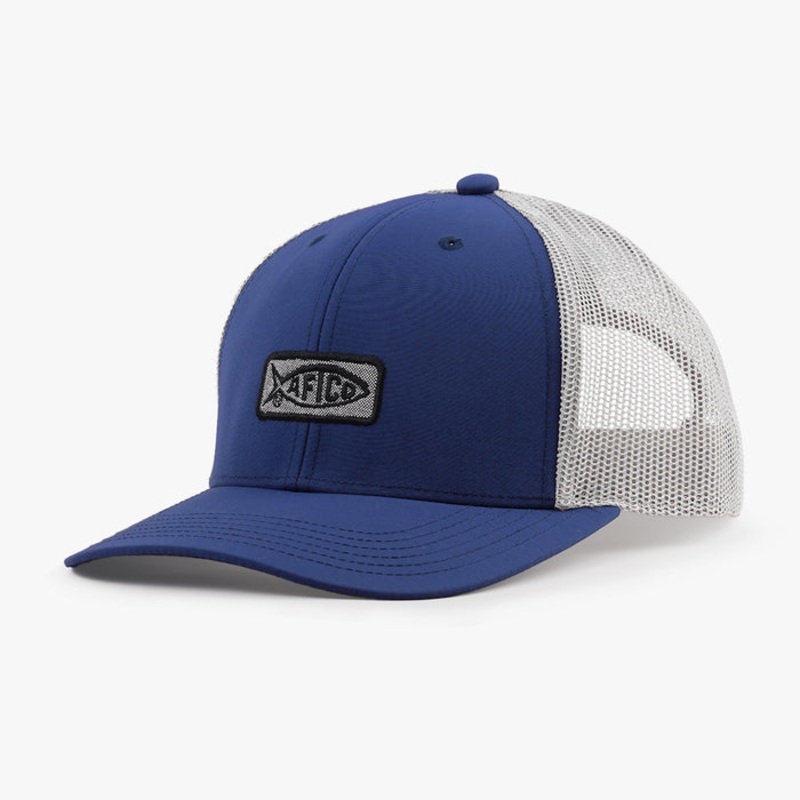 Aftco Youth Original Fishing Trucker Hat OF Navy