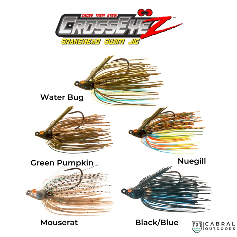 CrossEyeZ Snakehead Swim Jig | 3/8 OZ | 1 pc/pkt Water Bug