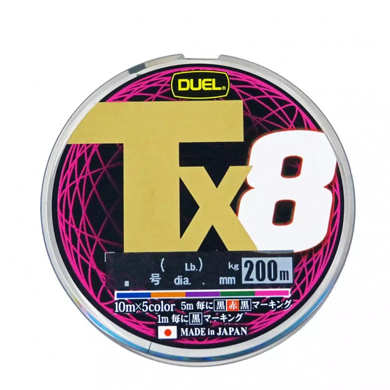 DUEL Tx8 Light Green – 200m 0.13mm 6.4kg Green #0.6