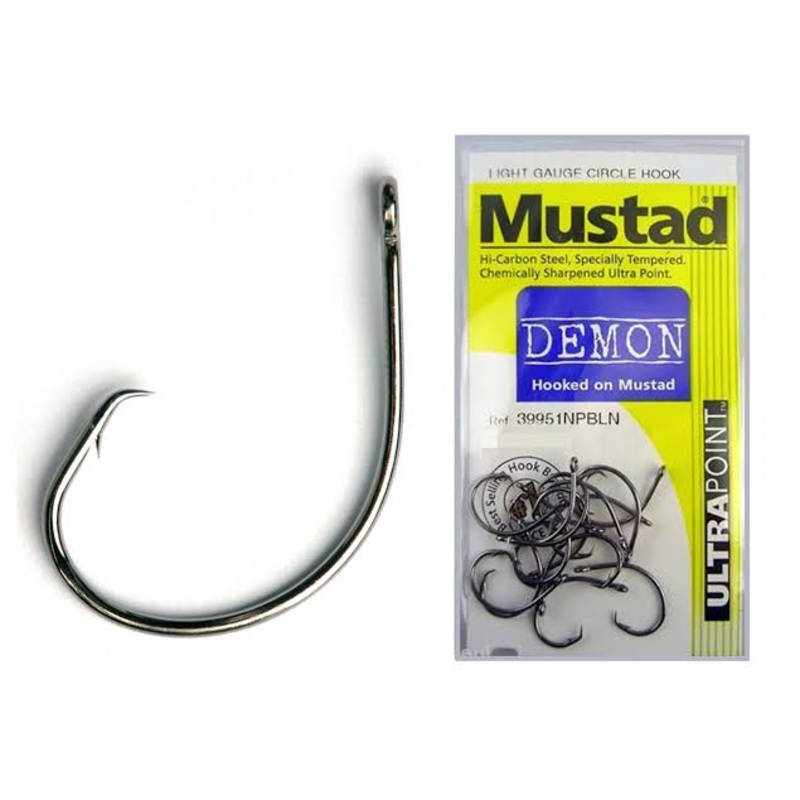 Mustad “Demon” Light Gauge Circle Hooks 4
