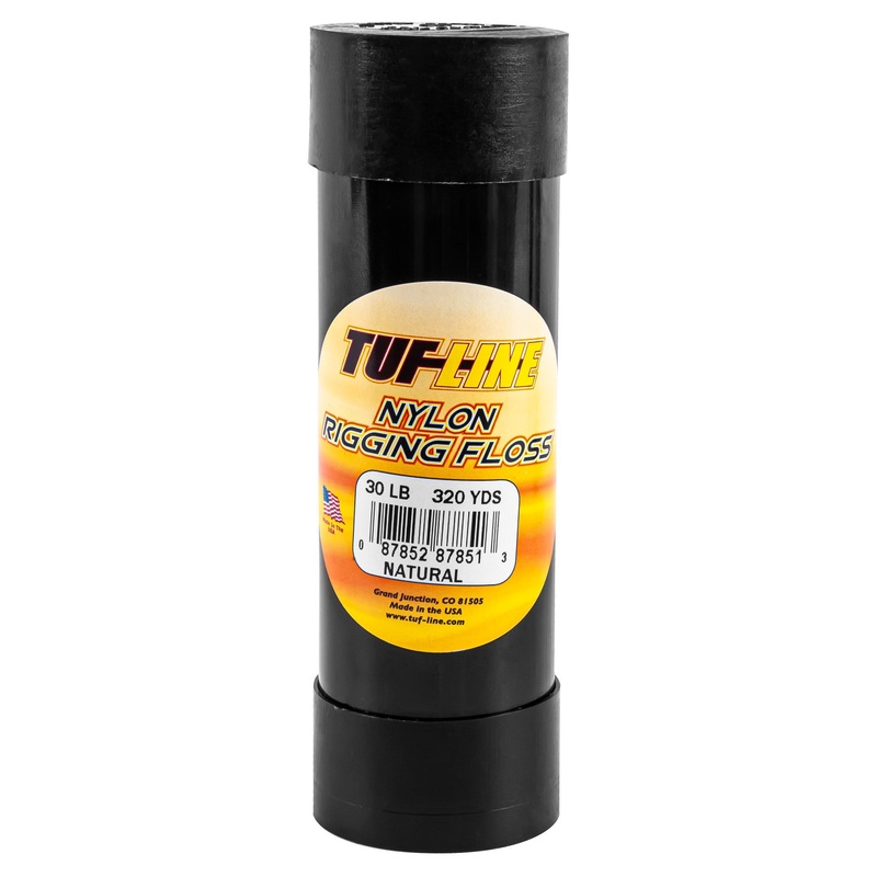 Tuf Line Waxed Rigging Floss Nylon Spool Weight 1/8 # 30 lb White