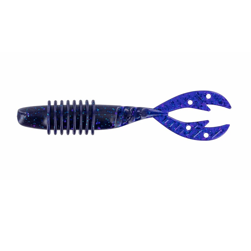 Big Bite Baits Kamikaze Swimon Black Blue Flake 4.25″ 6 Pack