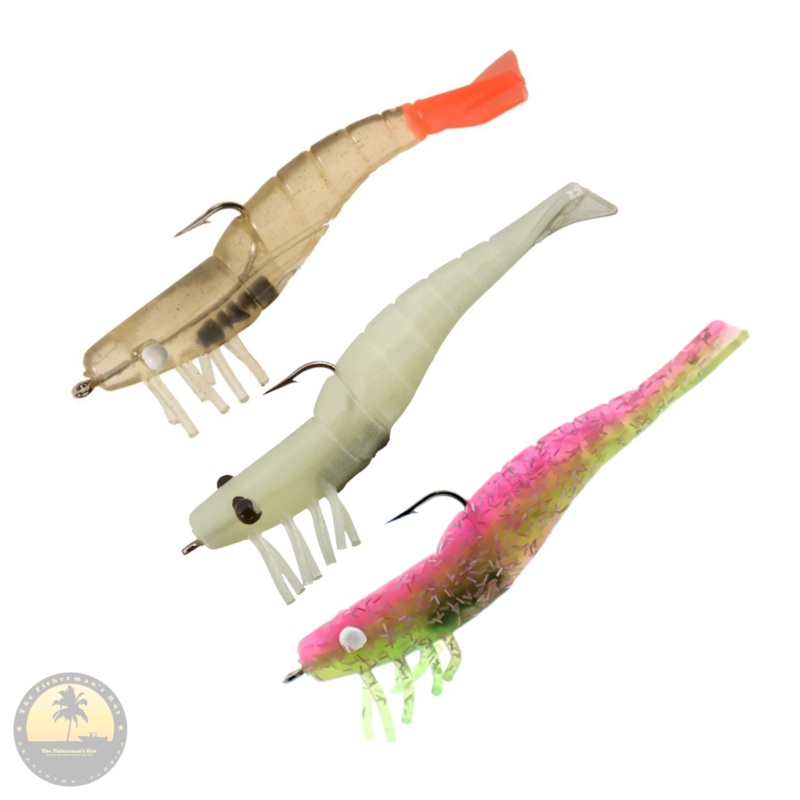 Soft Bait – DOA – Rigged Shrimp 3″ Nite Glow