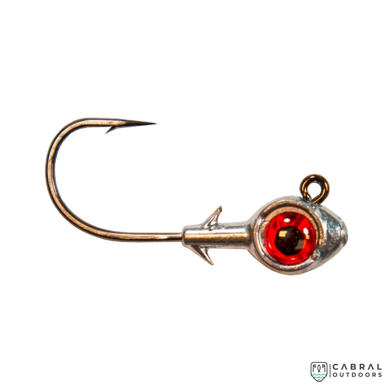 Zman Trout Eye Jigheads 1/4 OZ 3pcs/pack Red