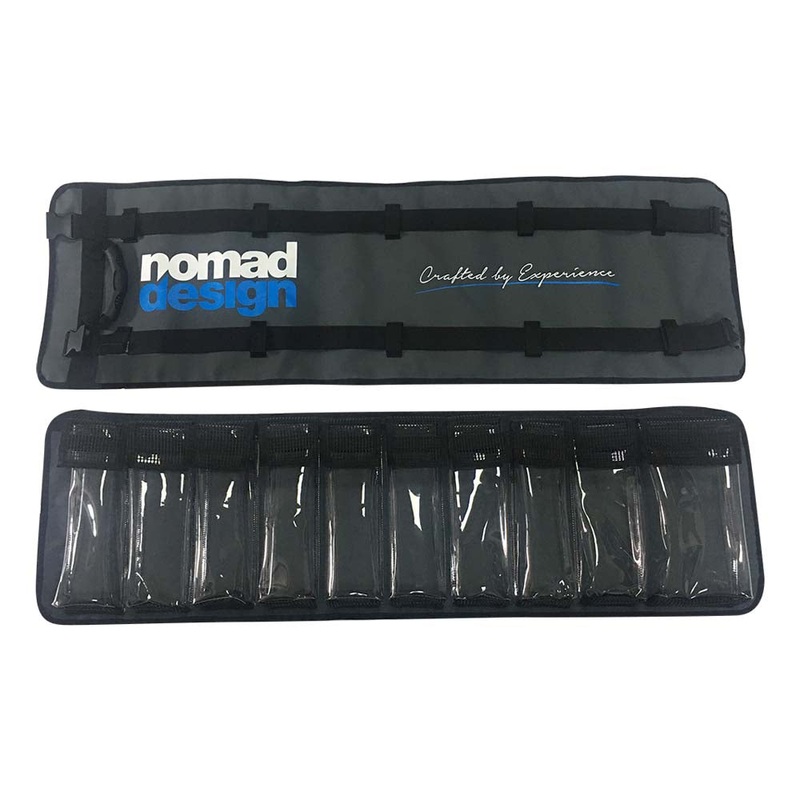 Nomad Design Heavy Duty Lure Popper Jig Roll Wrap Storage System Large