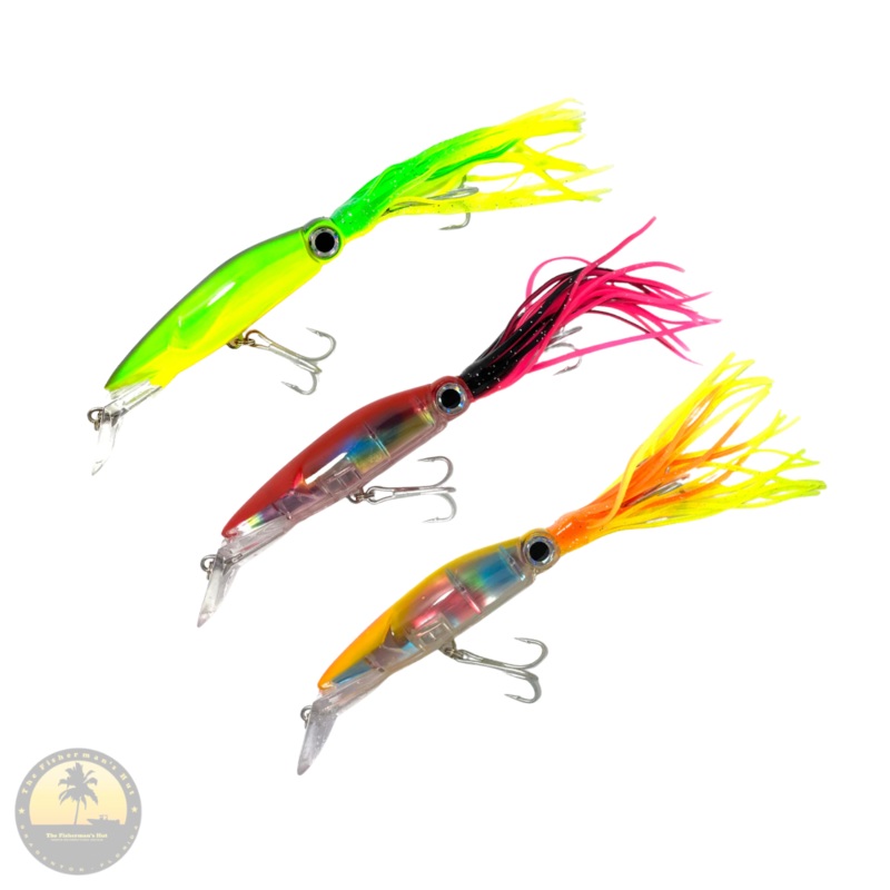 Squid Trolling Minnow 14cm 40g Chartreuse Yellow