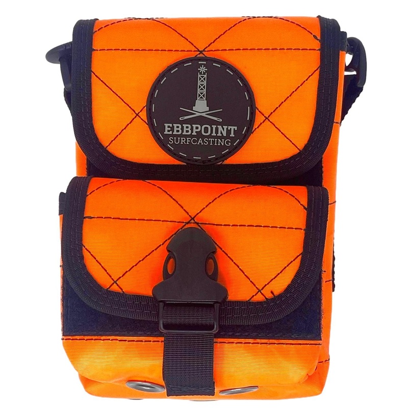 Ebbpoint Surfcasting “Beach Walker” Surf Bags – Diamond Stitched Orange/Black Stitching