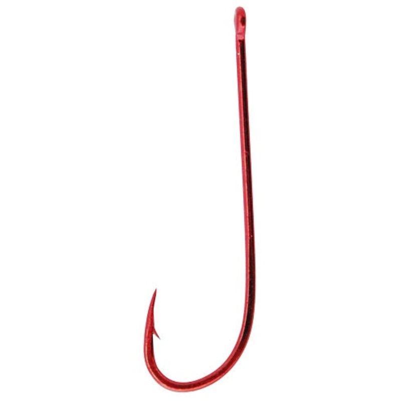 Mustad Pre-Pack Bloodworm Long Shank Hook 1- 15pce RED