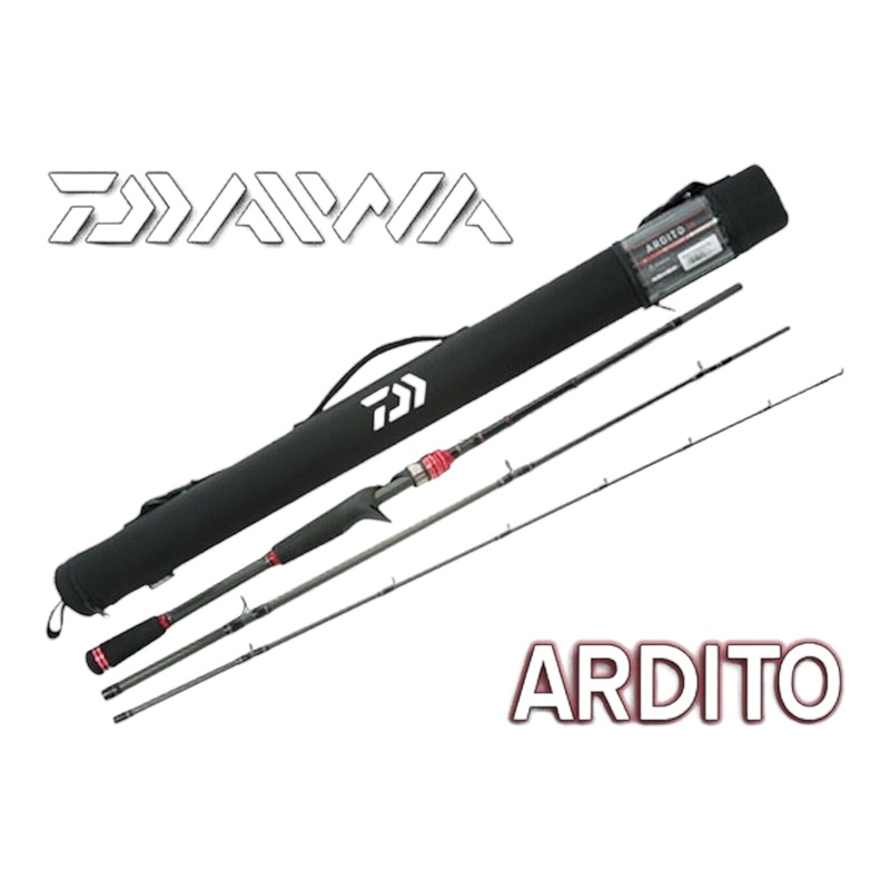 Daiwa Ardito 3 Piece Travel Rods with Case Spinning 7’6″ Medium Light