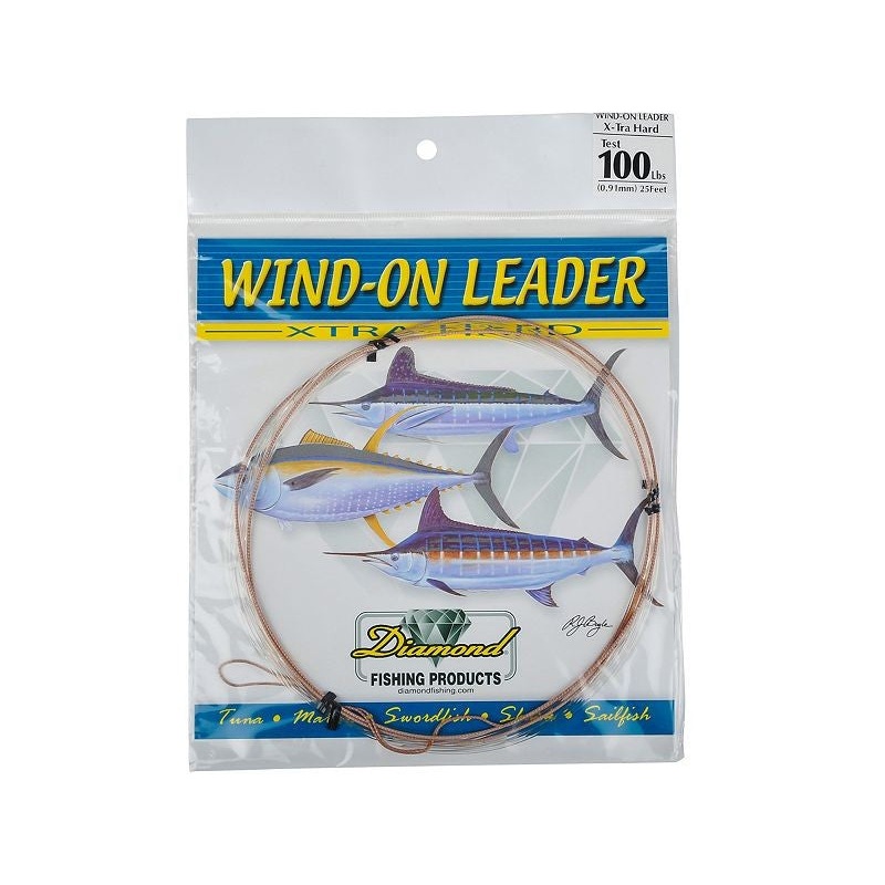 Diamond Fishing Products Wind-On Leader Xtra Hard 100lb
