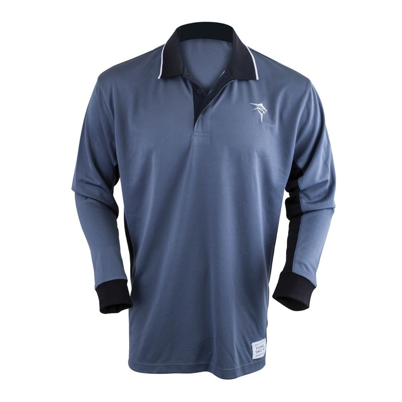 Jarvis Walker Long Sleeve Grey Black Adult Fishing Shirt Large