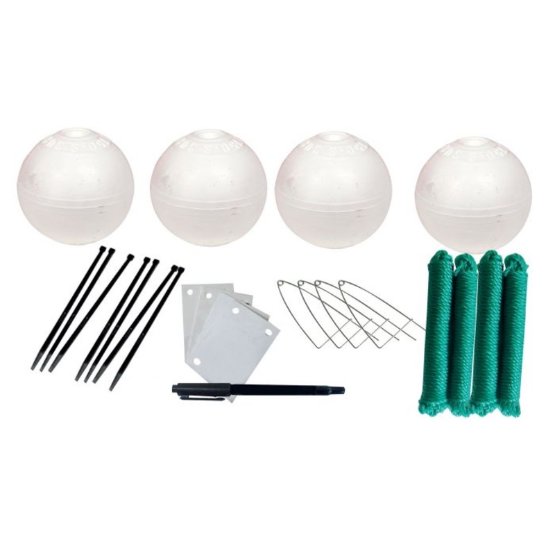 Jarvis Walker Net Factory Crabbing Accessory Kit (150mm Floats) 150mm WHITE