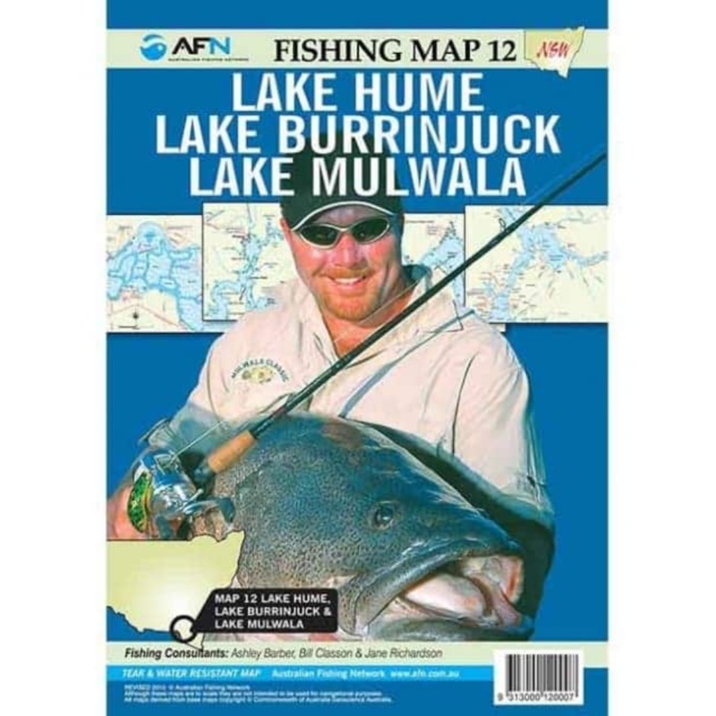 AFN Hume, Burrinjuck & Mulwala Fishing Map