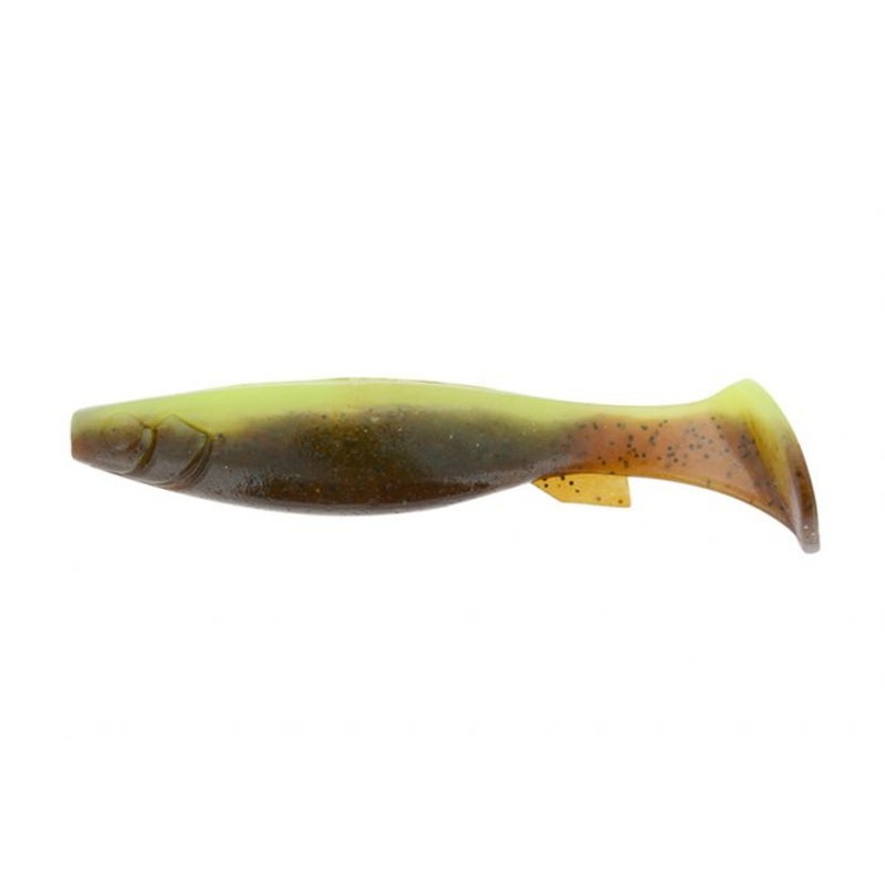 Berkley Powerbait 4 inch Power Wiggler Soft Plastic Lure Green Pumpkin Chartreuse