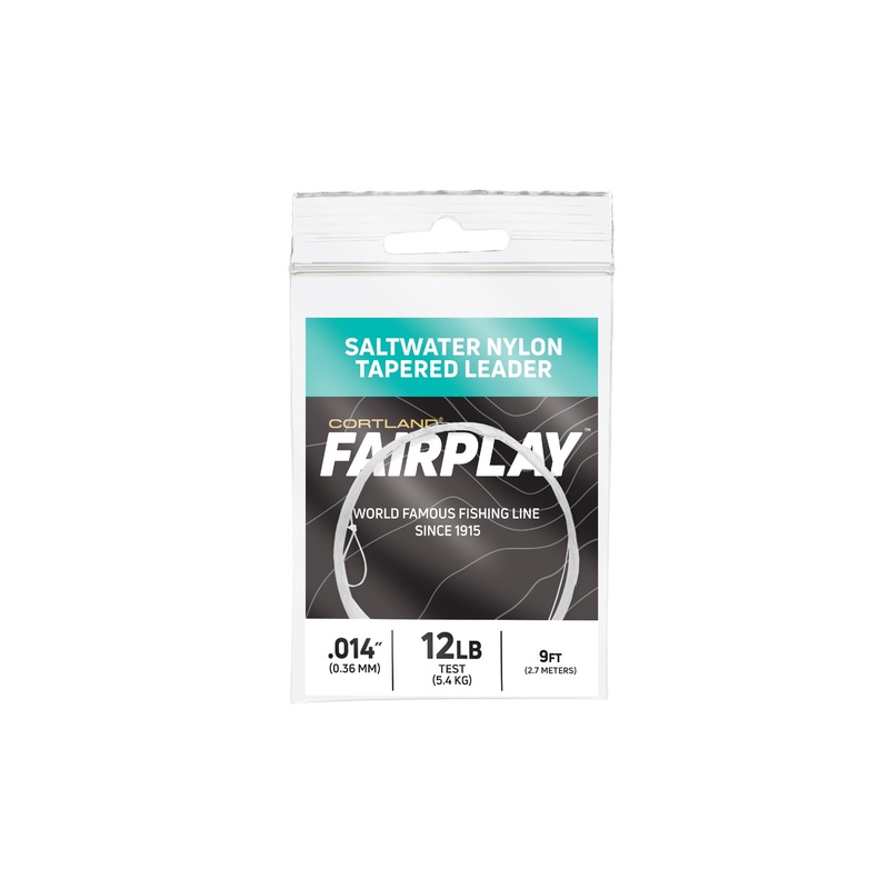 Fairplay Saltwater Nylon Tapered Leader Clear 12 LB 9 FT