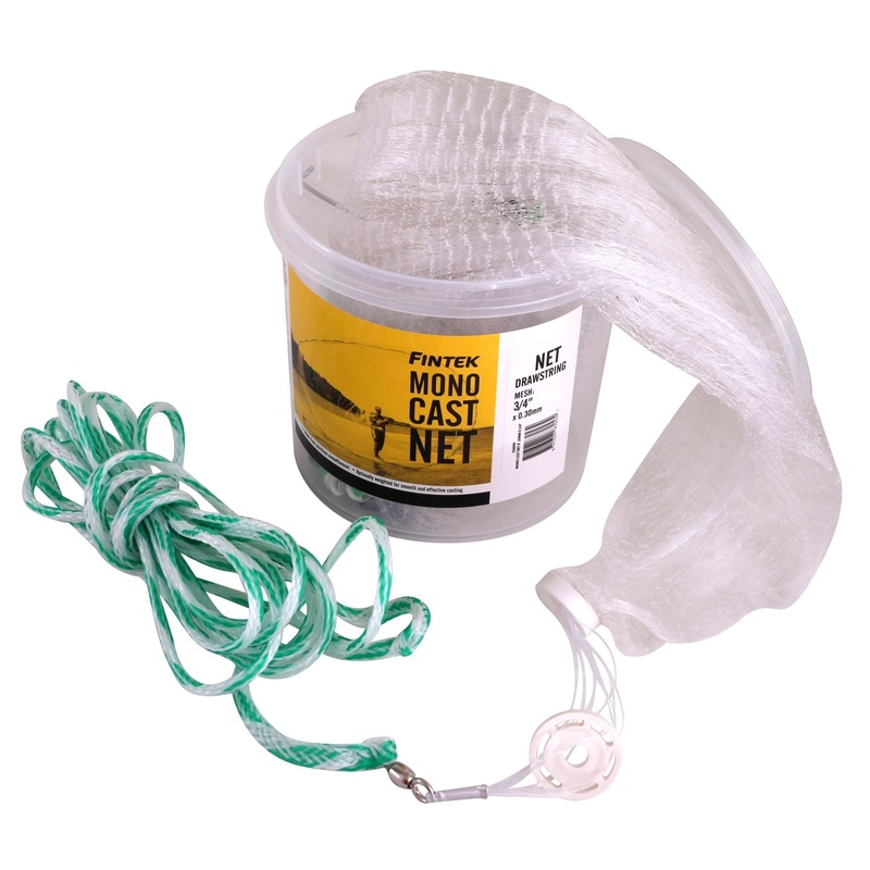 Fintek Draw String Cast Net – Three Quarter Inch Mesh 10ft
